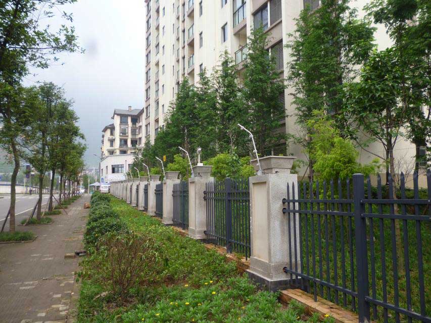 重庆北碚海宇地产电子围栏安装案例
